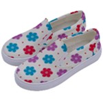 Abstract Art Pattern Colorful Artistic Flower Nature Spring Kids  Canvas Slip Ons