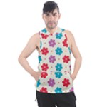 Abstract Art Pattern Colorful Artistic Flower Nature Spring Men s Sleeveless Hoodie