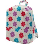 Abstract Art Pattern Colorful Artistic Flower Nature Spring Zip Up Backpack