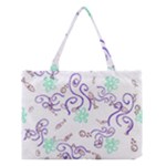 Fish Lilies Sea Aquatic Flowers Algae Bubble Animal Wildlife Nature Ocean Medium Tote Bag