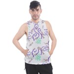 Fish Lilies Sea Aquatic Flowers Algae Bubble Animal Wildlife Nature Ocean Men s Sleeveless Hoodie