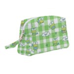 Frog Cartoon Pattern Cloud Animal Cute Seamless Wristlet Pouch Bag (Medium)