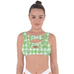 Frog Cartoon Pattern Cloud Animal Cute Seamless Bandaged Up Bikini Top