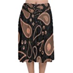 Background Beautiful Decorative Wallpaper Decor Backdrop Digital Graphic Design Trends Unique Style Velvet Flared Midi Skirt