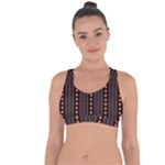 Beautiful Digital Graphic Unique Style Standout Graphic Cross String Back Sports Bra