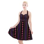 Beautiful Digital Graphic Unique Style Standout Graphic Halter Party Swing Dress 