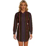 Beautiful Digital Graphic Unique Style Standout Graphic Womens Long Sleeve Shirt Dress
