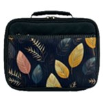 Gold Yellow Leaves Fauna Dark Background Dark Black Background Black Nature Forest Texture Wall Wall Lunch Bag
