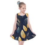 Gold Yellow Leaves Fauna Dark Background Dark Black Background Black Nature Forest Texture Wall Wall Kids  Summer Dress