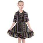 Background Art Pattern Design Kids  All Frills Chiffon Dress