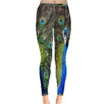 Peacock Bird Feathers Pheasant Nature Animal Texture Pattern Inside Out Leggings