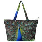 Peacock Bird Feathers Pheasant Nature Animal Texture Pattern Full Print Shoulder Bag