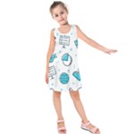 Pattern Business Graphics Seamless Background Texture Desktop Design Concept Geometric Kids  Sleeveless Dress