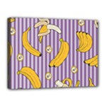 Pattern Bananas Fruit Tropical Seamless Texture Graphics Canvas 16  x 12  (Stretched)
