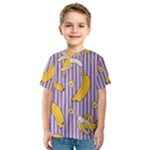 Pattern Bananas Fruit Tropical Seamless Texture Graphics Kids  Sport Mesh T-Shirt
