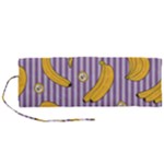 Pattern Bananas Fruit Tropical Seamless Texture Graphics Roll Up Canvas Pencil Holder (M)