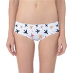 Airplane Pattern Plane Aircraft Fabric Style Simple Seamless Classic Bikini Bottoms