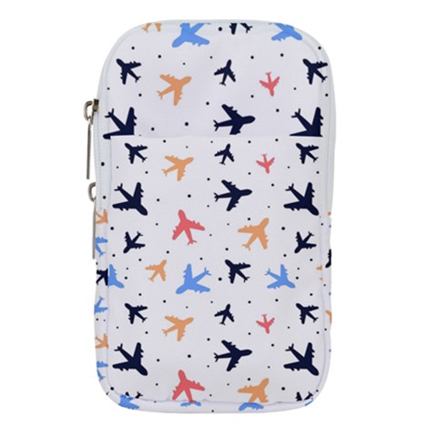 Airplane Pattern Plane Aircraft Fabric Style Simple Seamless Waist Pouch (Small) from UrbanLoad.com