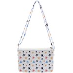Airplane Pattern Plane Aircraft Fabric Style Simple Seamless Double Gusset Crossbody Bag