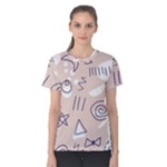 Abstract Leaf Nature Natural Beautiful Summer Pattern Women s Cotton T-Shirt