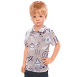 Abstract Leaf Nature Natural Beautiful Summer Pattern Kids  Polo T-Shirt