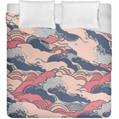 Waves Ocean Sea Water Pattern Rough Seas Digital Art Nature Nautical Duvet Cover Double Side (King Size) from UrbanLoad.com