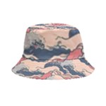 Waves Ocean Sea Water Pattern Rough Seas Digital Art Nature Nautical Inside Out Bucket Hat