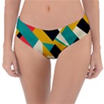 Geometric Pattern Retro Colorful Abstract Reversible Classic Bikini Bottoms