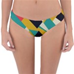 Geometric Pattern Retro Colorful Abstract Reversible Hipster Bikini Bottoms