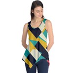 Geometric Pattern Retro Colorful Abstract Sleeveless Tunic