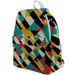 Geometric Pattern Retro Colorful Abstract Top Flap Backpack