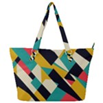 Geometric Pattern Retro Colorful Abstract Full Print Shoulder Bag