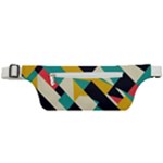 Geometric Pattern Retro Colorful Abstract Active Waist Bag