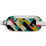 Geometric Pattern Retro Colorful Abstract Rounded Waist Pouch