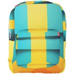 Colorful Rainbow Pattern Digital Art Abstract Minimalist Minimalism Full Print Backpack