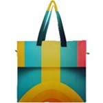 Colorful Rainbow Pattern Digital Art Abstract Minimalist Minimalism Canvas Travel Bag