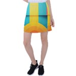 Colorful Rainbow Pattern Digital Art Abstract Minimalist Minimalism Tennis Skirt