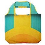 Colorful Rainbow Pattern Digital Art Abstract Minimalist Minimalism Premium Foldable Grocery Recycle Bag