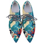 Waves Ocean Sea Abstract Whimsical Abstract Art Pattern Abstract Pattern Water Nature Moon Full Moon Pointed Oxford Shoes