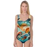 Waves Ocean Sea Abstract Whimsical Abstract Art Pattern Abstract Pattern Nature Water Seascape Princess Tank Leotard 