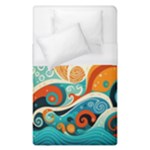 Waves Ocean Sea Abstract Whimsical Abstract Art Pattern Abstract Pattern Nature Water Seascape Duvet Cover (Single Size)
