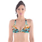 Waves Ocean Sea Abstract Whimsical Abstract Art Pattern Abstract Pattern Nature Water Seascape Plunge Bikini Top