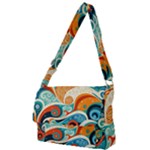 Waves Ocean Sea Abstract Whimsical Abstract Art Pattern Abstract Pattern Nature Water Seascape Full Print Messenger Bag (S)