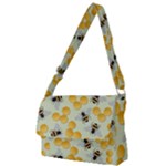 Bees Pattern Honey Bee Bug Honeycomb Honey Beehive Full Print Messenger Bag (S)