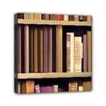 Books Bookshelves Office Fantasy Background Artwork Book Cover Apothecary Book Nook Literature Libra Mini Canvas 6  x 6  (Stretched)