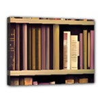 Books Bookshelves Office Fantasy Background Artwork Book Cover Apothecary Book Nook Literature Libra Canvas 16  x 12  (Stretched)