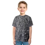 Black and white Abstract expressive print Kids  Sport Mesh T-Shirt