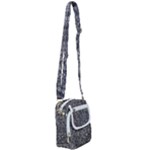 Black and white Abstract expressive print Shoulder Strap Belt Bag