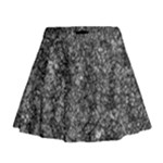 Black and white Abstract expressive print Mini Flare Skirt