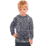Black and white Abstract expressive print Kids  Hooded Pullover